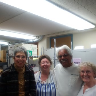 We love our volunteer book sorters!